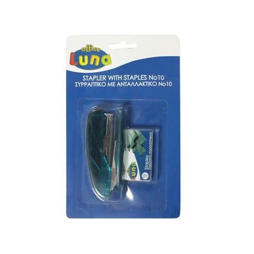 LUNA OFFICE Stapler With Staples No10 0610039 5205698074257