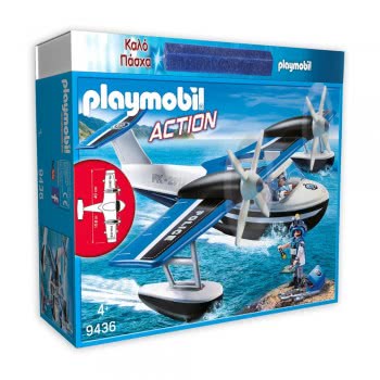 Playmobil Λαμπάδα City Action Αστυνομικό Υδροπλάνο 10625 4008789106254