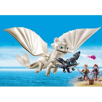 Playmobil Dragons Η Λευκή Οργή Κι Ένας Δρακούλης Με Τα Παιδιά 70038 4008789700384