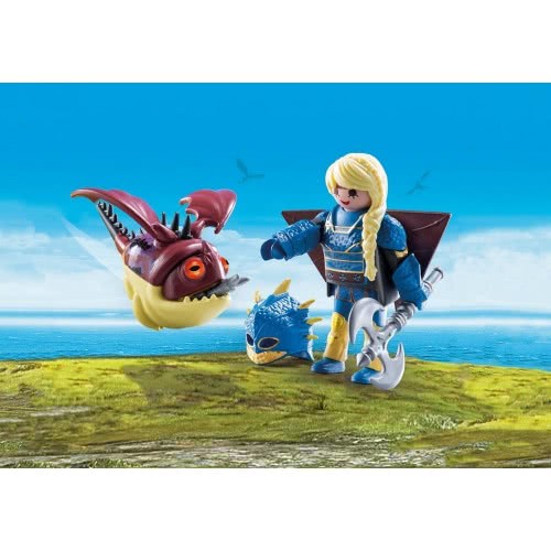 Playmobil Dragons Αστριντ Με Φτεροστολή Και Ο Ξωτικομάτης 70041 4008789700414