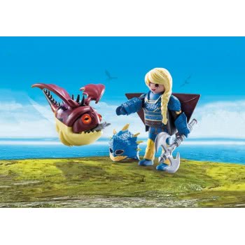 Playmobil Dragons Αστριντ Με Φτεροστολή Και Ο Ξωτικομάτης 70041 4008789700414
