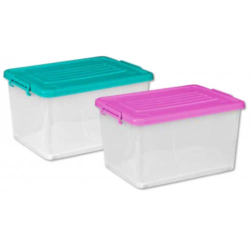 OEM Κουτί Αποθήκευσης Πλαστικό 60X45x37εκ 95Lt Με Ρόδες Σε 2 Χρώματα YX-900/PU+BLU-19 5204558345063