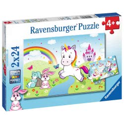 Ravensburger 2X24 Pcs Puzzle Magical Unicorn 07828 4005556078288
