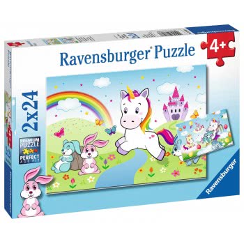 Ravensburger 2X24 Pcs Puzzle Magical Unicorn 07828 4005556078288