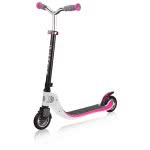 Globber Flow 125 Foldable Scooter - White/Pink 473-162 4897070183896