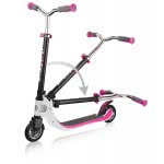 Globber Flow 125 Foldable Scooter - White/Pink 473-162 4897070183896