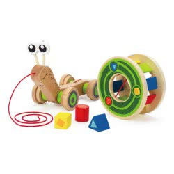 Hape Walk-A-Long Snail E0349 6943478008816
