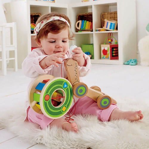 Hape Walk-A-Long Snail E0349 6943478008816