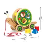 Hape Walk-A-Long Snail E0349 6943478008816