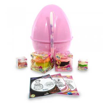 Just toys Easter Candle Cup Cake Surprise Egg Unboxing 1068LA 8886457610687