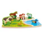 Hape Farm Animal Puzzle And Play - Παζλ Τα Ζώα Της Φάρμας - 9 Τεμ. Ε1454 6943478018723