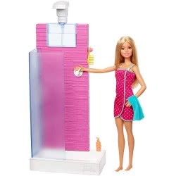 Mattel Barbie Shower Blonde Doll DVX51 / FXG51 887961690736