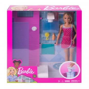 Mattel Barbie Shower Blonde Doll DVX51 / FXG51 887961690736