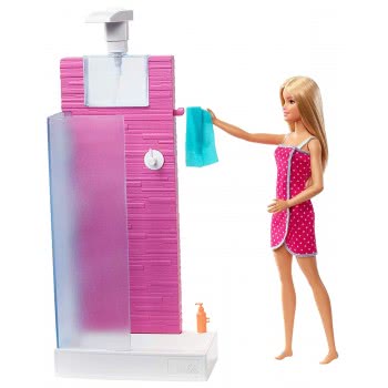 Mattel Barbie Shower Blonde Doll DVX51 / FXG51 887961690736