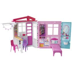 Mattel Barbie Νέο Σπιτάκι - Βαλιτσάκι FXG54 887961690798