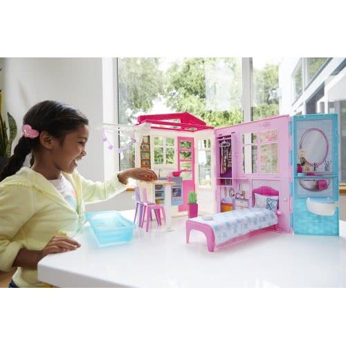 Mattel Barbie Νέο Σπιτάκι - Βαλιτσάκι FXG54 887961690798