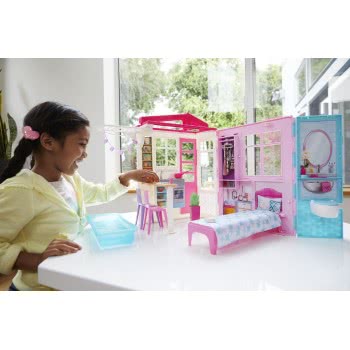 Mattel Barbie Dollhouse Portable Playset FXG54 887961690798