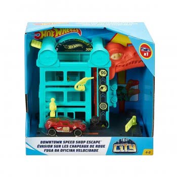 Mattel Hot Wheels City: Downtown Speed Shop Escape FRH28 / GFY69 887961773446