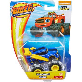 Mattel Blaze And The Monster Machines Vehicle Die Cast - Blackbelt Ninja CGF20 / GFD95 887961759136