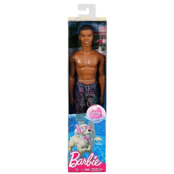 Mattel Barbie Beach African American Ken Κούκλα FJF08 / DWK07 887961383263