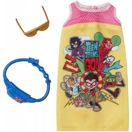 Mattel Barbie Πρωινά Σύνολα - Διάσημες Μόδες - Teen Titans Go! FYW81 / FXK72 887961694109