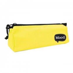 Diakakis imports School Pencil Case Yellow With Zipper Mood Chrome 0580159 5205698150807