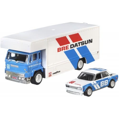 Mattel Hot Wheels Νταλίκα Με Αυτοκινητάκι 71 Datsun 510 Fleet Flyer Νουμ. 9 FLF56 / FYT12 887961708875