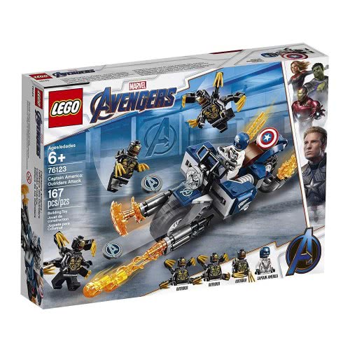 LEGO Marvel Super Heroes Captain America: Outriders Attack 76123 5702016369052