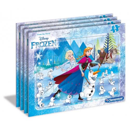 Clementoni Kids Puzzle In Frame Super Color Frozen 15 Pcs 1200-22226 8005125222261