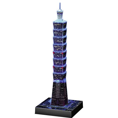 Ravensburger 3D Παζλ Night Edition 216 Τμχ Ταϊπέι 101 11149 4005556111497