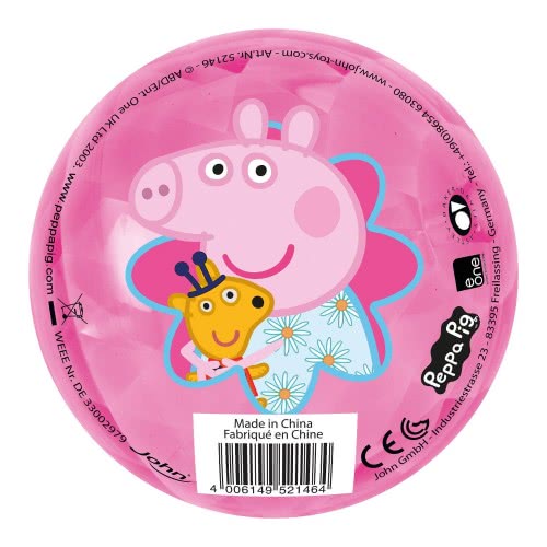 John Light Up Ball 100Mm Peppa Pig - 2 Designs 52146 4006149521464