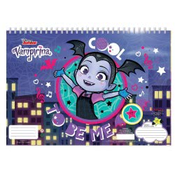 Diakakis imports Vampirina Painting Block 40 Sheets With Stencil - 2 Designs 000562349 5205698447761