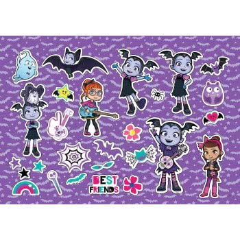 Diakakis imports Vampirina Μπλοκ Ζωγραφικής 40 Φύλλα Με Αυτοκόλλητα - 2 Σχέδια 000562349 5205698447761