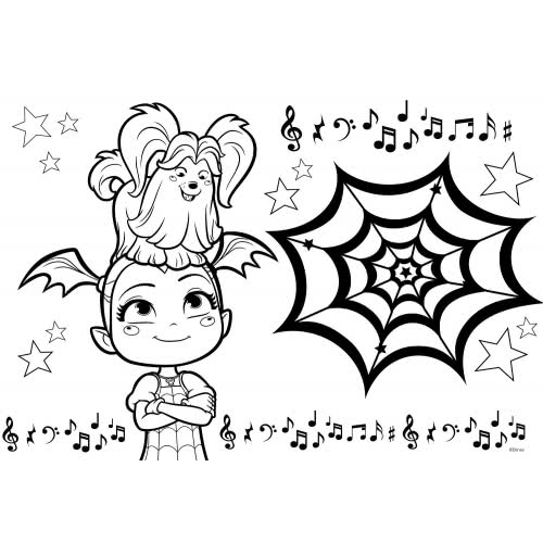 Diakakis imports Vampirina Μπλοκ Ζωγραφικής 40 Φύλλα Με Αυτοκόλλητα - 2 Σχέδια 000562349 5205698447761