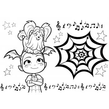 Diakakis imports Vampirina Painting Block 40 Sheets With Stencil - 2 Designs 000562349 5205698447761