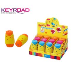 Keyroad Ξύστρα Πλαστική Βαρελάκι Διπλή KR-971159 6954884547127