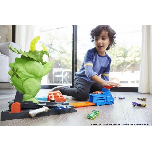 Mattel Hot Wheels Smashin Triceratops Play Set GBF97 887961713954