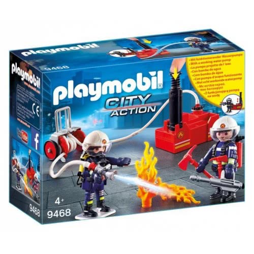 Playmobil Πυροσβέστες Με Αντλία Νερού 9468 4008789094681