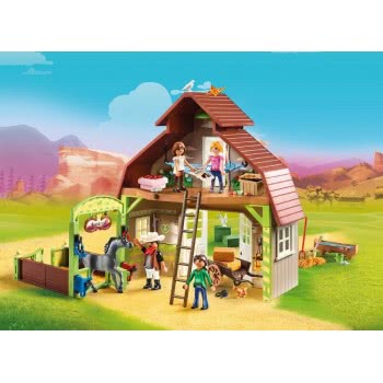 Playmobil Spirit Riding Free Aχυρώνας Με Τη Λάκυ, Την Πρου Και Την Άμπιγκεϊλ 70118 4008789701183