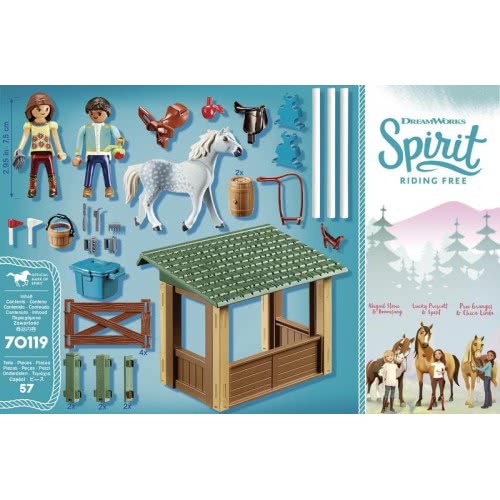 Playmobil Spirit Riding Free Στίβος Ιππασίας Με Τη Λάκυ Και Τον Χαβιέρ 70119 4008789701190