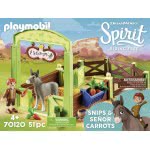 Playmobil Spirit Riding Free Snips And Senor Carrots With Horse Stall 70120 4008789701206