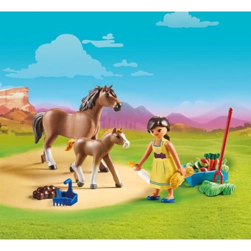 Playmobil Spirit Riding Free Pru With Horse And Foal 70122 4008789701220