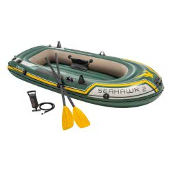 INTEX Seahawk 2 Boat Set - With Oars And Inflator 68347 6941057463476