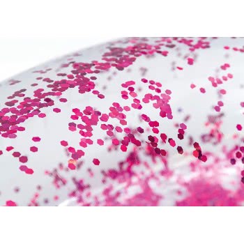 INTEX Transparent Glitter Tubes - Φουσκωτό Σωσίβιο Με Χρυσόσκονη 119 Εκ. - Ροζ, Χρυσό 56274 6941057414188