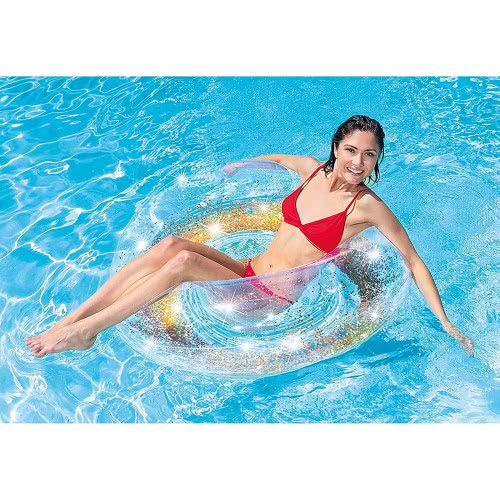 INTEX Transparent Glitter Tubes 119 Cm - Pink, Gold 56274 6941057414188