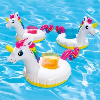 INTEX Unicorn Drink Holder - Σετ Ποτηροθήκες Μονόκερος 3Τμχ 57506 6941057413327