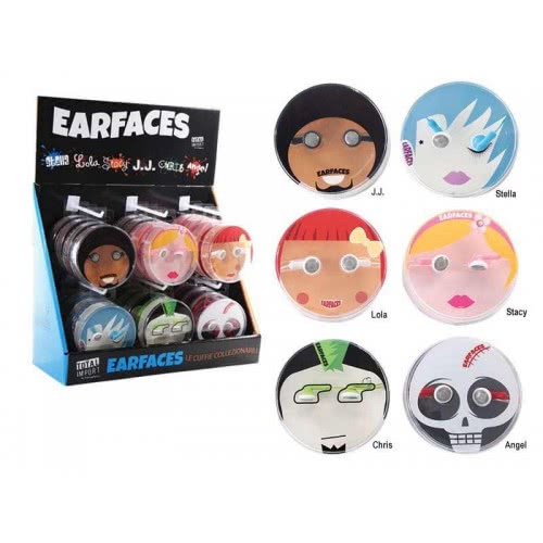 I-Total Ακουστικά Earphones Earfaces - 6 Σχέδια CM2019 8056734564556