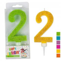 OEM Trend Glitter Candles Maxi No. 2 941909 4032722941909
