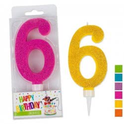 OEM Trend Glitter Candles Maxi No. 6 942043 4032722942043