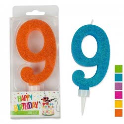 OEM Trend Glitter Candles Maxi No. 9 942074 4032722942074